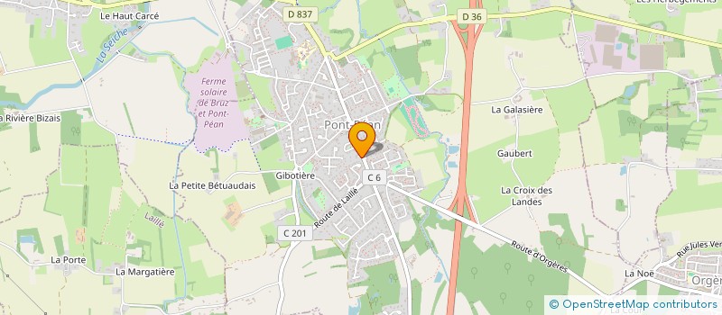 localisation de l'entreprise SCI GRU  PONT-PEAN