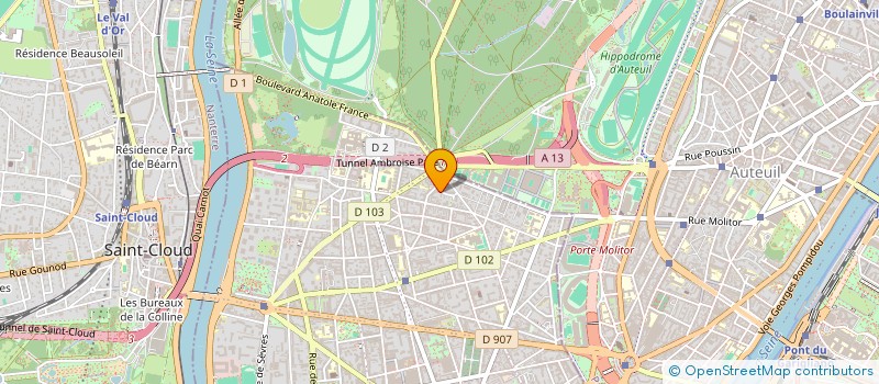localisation de l'entreprise SCI GRUMARTIN à BOULOGNE-BILLANCOURT