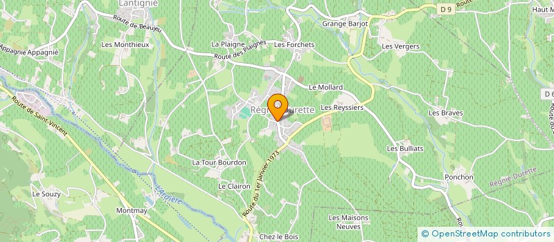 localisation de l'entreprise SCI GRUMES D'OR  REGNIE-DURETTE