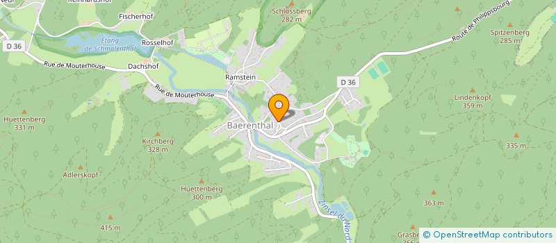 localisation de l'entreprise SCI GRUN-SCHMITT  BAERENTHAL