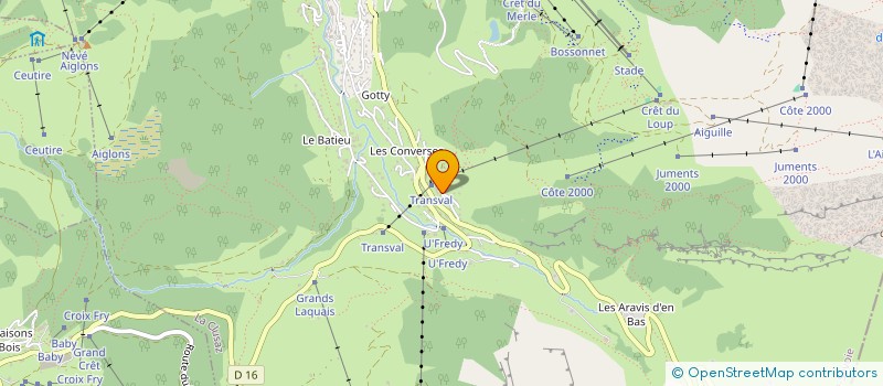 localisation de l'entreprise SCI GRUNI à LA CLUSAZ