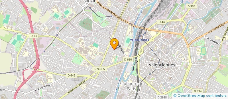 localisation de l'entreprise SCI GRUNY  VALENCIENNES