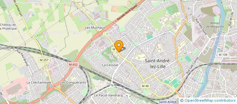 localisation de l'entreprise SCI GRUSON-HALITIM  SAINT-ANDRE-LEZ-LILLE