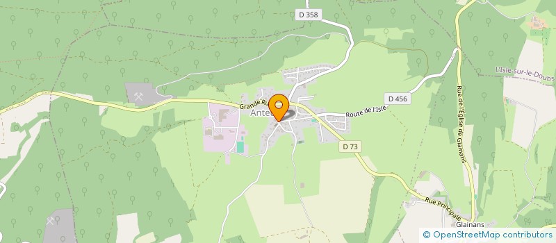 localisation de l'entreprise SCI GRUX  ANTEUIL