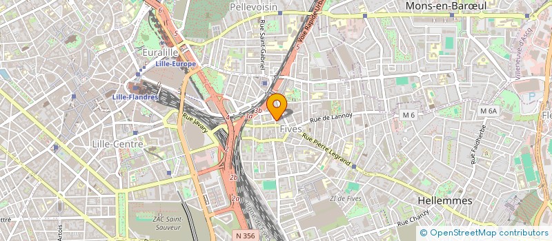 localisation de l'entreprise SCI GRV à LILLE