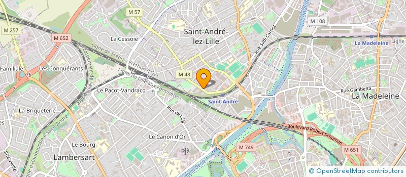 localisation de l'entreprise SCI GRYSON ROUSSEL  SAINT-ANDRE-LEZ-LILLE