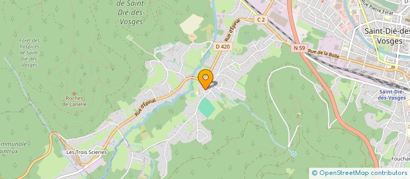localisation de l'entreprise SCI GS à SAINT-DIE-DES-VOSGES