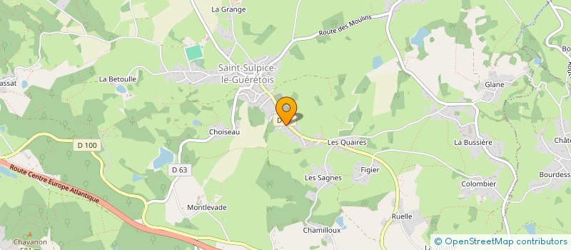 localisation de l'entreprise SCI GS IMMO à SAINT-SULPICE-LE-GUERETOIS
