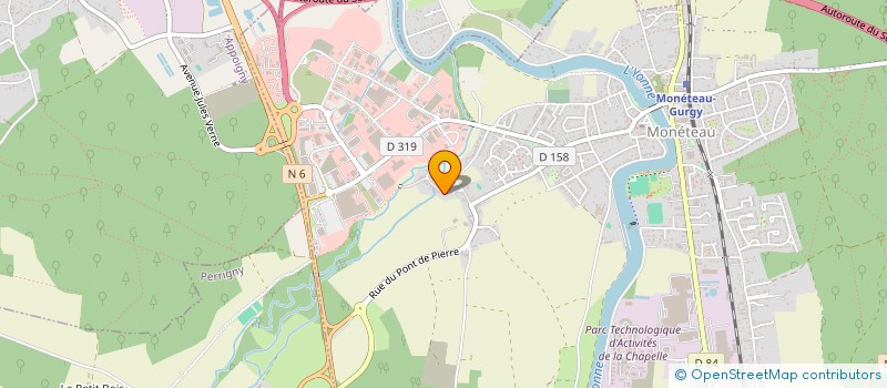localisation de l'entreprise SCI GS IMMOBILIER à MONETEAU
