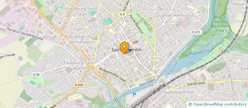 localisation de l'entreprise SCI GS INVEST à SAINT-QUENTIN