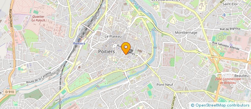 localisation de l'entreprise SCI GS PATRIMOINE  POITIERS