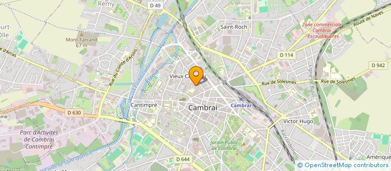 localisation de l'entreprise SCI GSA à CAMBRAI