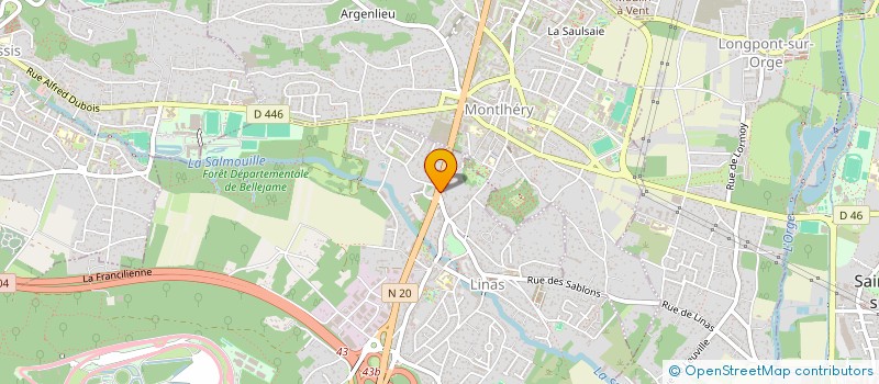 localisation de l'entreprise SCI GSA OLLAINVILLE à LINAS