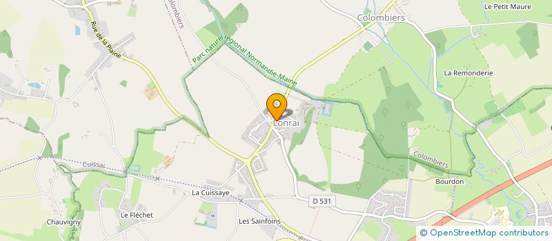 localisation de l'entreprise SCI GSAB à LONRAI