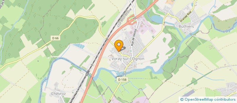 localisation de l'entreprise SCI GSB  VORAY-SUR-L'OGNON