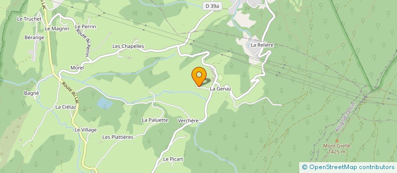 localisation de l'entreprise SCI GSCG LA SAPINIERE  DULLIN