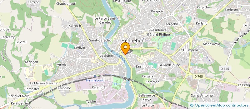 localisation de l'entreprise SCI GSCH  HENNEBONT