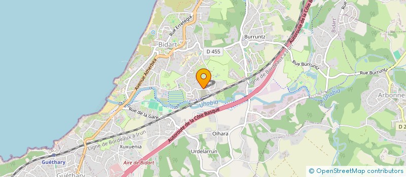 localisation de l'entreprise SCI GSCP à BIDART