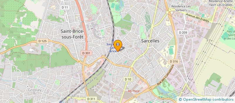 localisation de l'entreprise SCI GSD à SARCELLES