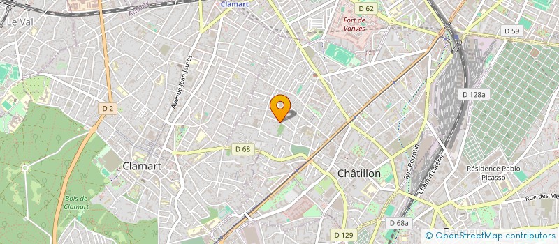 localisation de l'entreprise SCI GSDG  CHATILLON