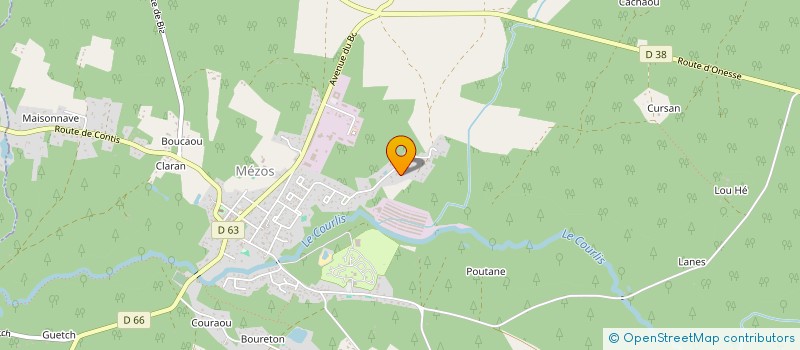 localisation de l'entreprise SCI GSE  MEZOS