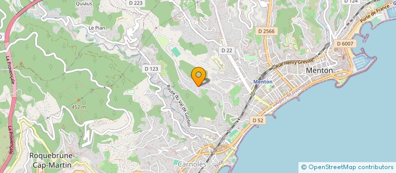 localisation de l'entreprise SCI GSF à MENTON