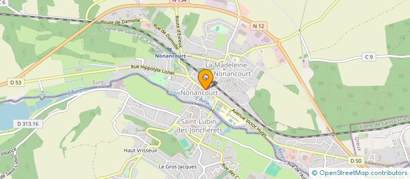 localisation de l'entreprise SCI GSF  NONANCOURT