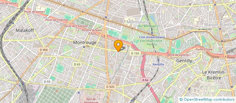 localisation de l'entreprise SCI GSG VITROLLES SEDS  MONTROUGE