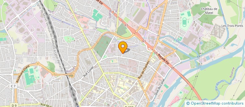 localisation de l'entreprise SCI GSM  ROANNE