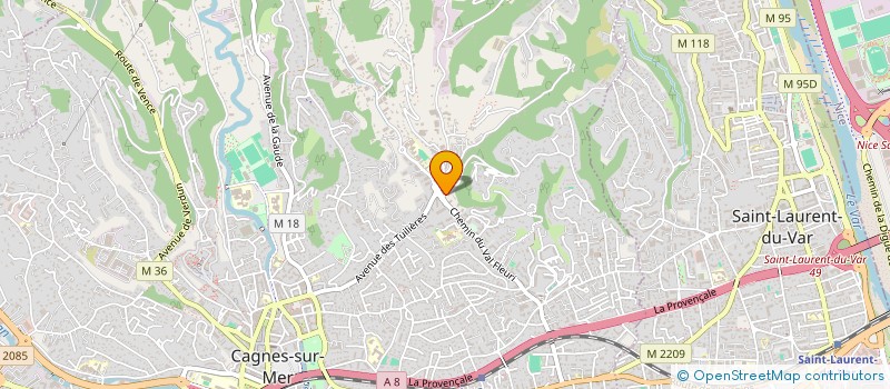 localisation de l'entreprise SCI GSM à CAGNES-SUR-MER