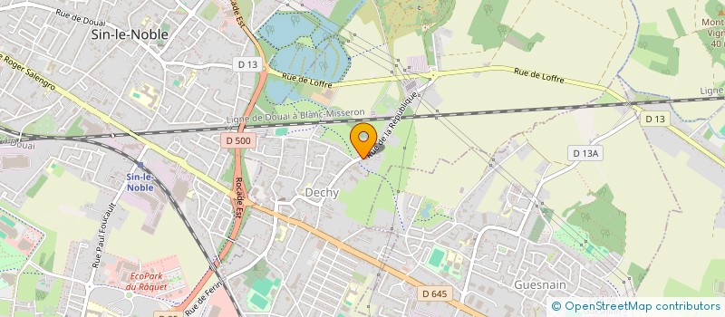 localisation de l'entreprise SCI GSM  DECHY