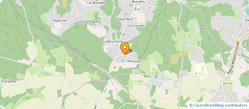 localisation de l'entreprise SCI GSM  TOCANE-SAINT-APRE