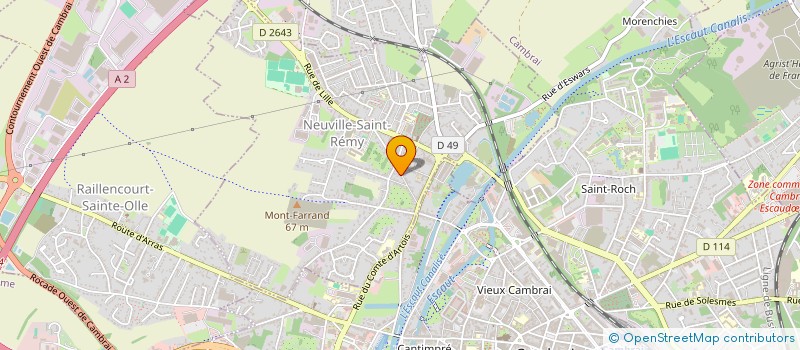 localisation de l'entreprise SCI GSM  NEUVILLE-SAINT-REMY