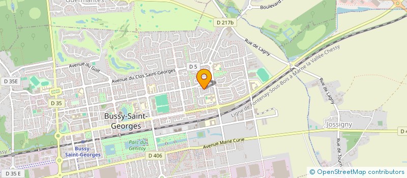 localisation de l'entreprise SCI GSOS  BUSSY-SAINT-GEORGES