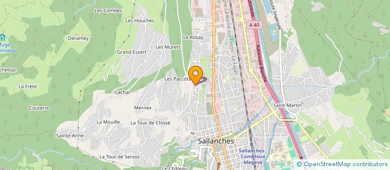 localisation de l'entreprise SCI GSP à SALLANCHES