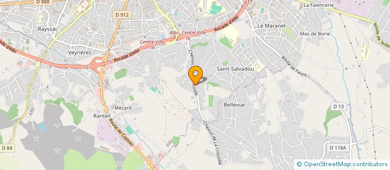 localisation de l'entreprise SCI GSP PATRIMOINE  ALBI