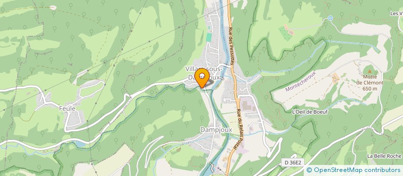 localisation de l'entreprise SCI GSR  VILLARS-SOUS-DAMPJOUX