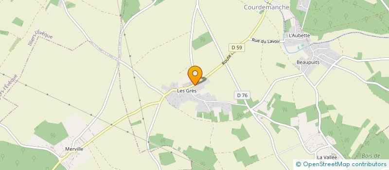 localisation de l'entreprise SCI GSR  COURDEMANCHE