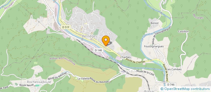 localisation de l'entreprise SCI GSTK AUTO  BESSEGES