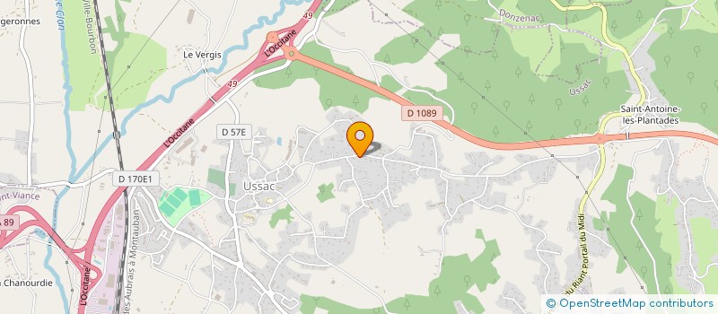 localisation de l'entreprise SCI GSV  USSAC