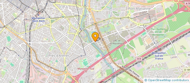 localisation de l'entreprise SCI GSY  MONTPELLIER