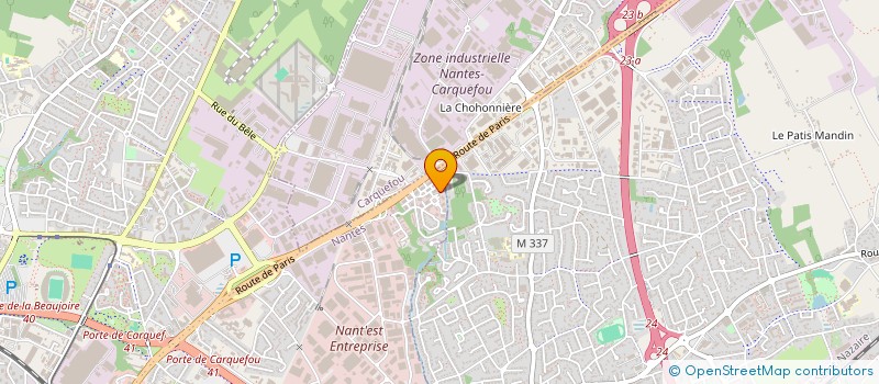 localisation de l'entreprise SCI GT à NANTES
