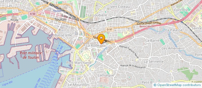 localisation de l'entreprise SCI GT  TOULON