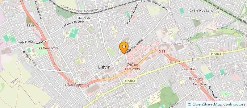 localisation de l'entreprise SCI GT  LIEVIN