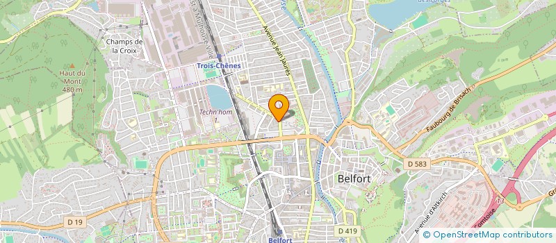 localisation de l'entreprise SCI GT  BELFORT