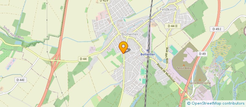 localisation de l'entreprise SCI GT  BOLLWILLER