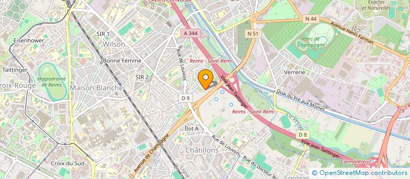 localisation de l'entreprise SCI GT  REIMS