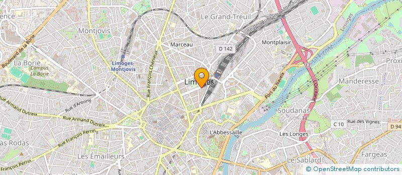localisation de l'entreprise SCI GT BENEDICTINS à LIMOGES