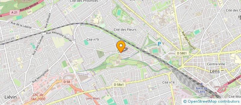 localisation de l'entreprise SCI GT FLAM  LENS