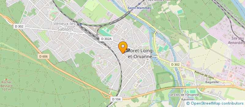 localisation de l'entreprise SCI GT HP  MORET-LOING-ET-ORVANNE